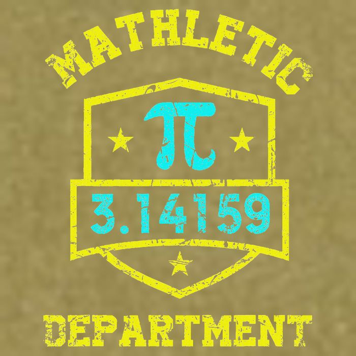 Mathletic Department Funy Math Teacher Student Pi Day Joke Garment-Dyed Women's Muscle Tee