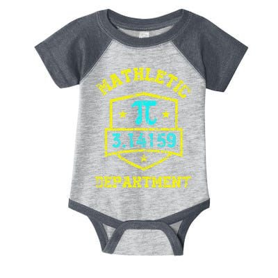 Mathletic Department Funy Math Teacher Student Pi Day Joke Infant Baby Jersey Bodysuit