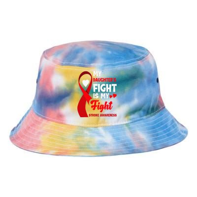 My Daughters Fight Is My Fight Family Stroke Awareness Tie Dye Newport Bucket Hat