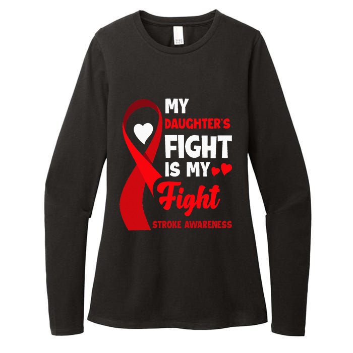 My Daughters Fight Is My Fight Family Stroke Awareness Womens CVC Long Sleeve Shirt