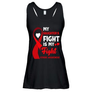 My Daughters Fight Is My Fight Family Stroke Awareness Ladies Essential Flowy Tank