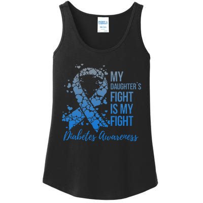 My DaughterS Fight Is My Fight Support Diabetes Awareness Ladies Essential Tank