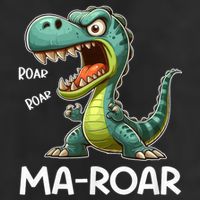 Ma-Roar Dinosaur Funny Mom Quote Adult Drive Performance Visor
