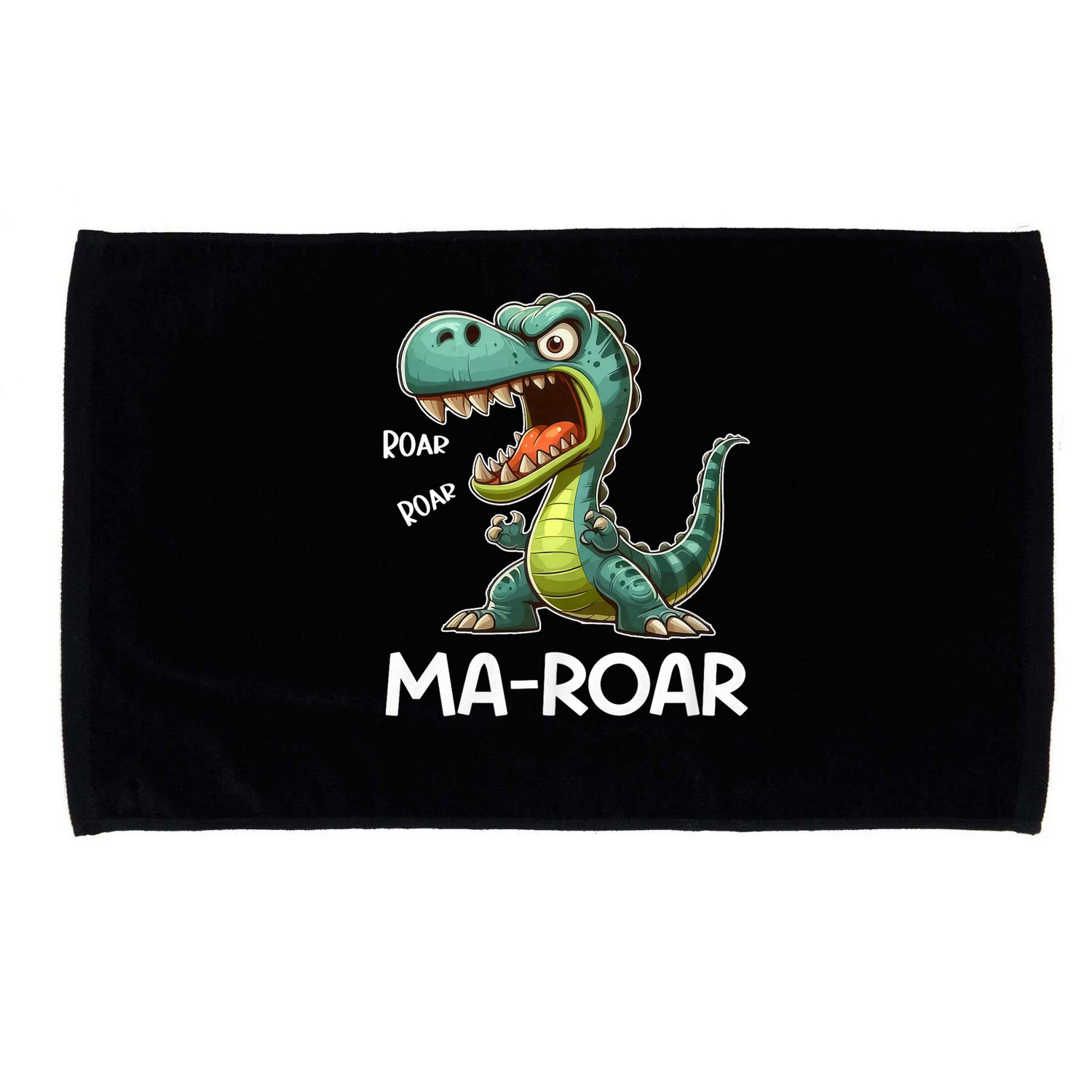 Ma-Roar Dinosaur Funny Mom Quote Microfiber Hand Towel