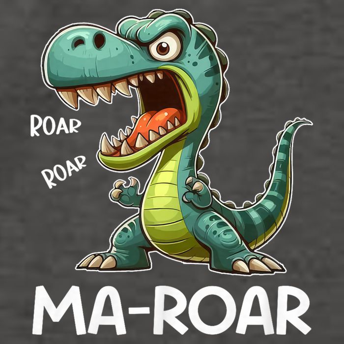 Ma-Roar Dinosaur Funny Mom Quote Vector Backpack