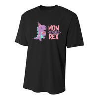 Mom Dinosaur Family Matching Birthday Girl Party Daughtrer Youth Performance Sprint T-Shirt