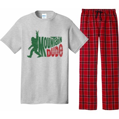 Mountain Dude Funny Bigfoot Sasquatch Hiking Gift Pajama Set