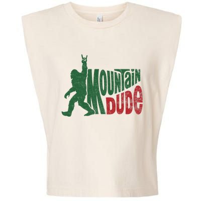 Mountain Dude Funny Bigfoot Sasquatch Hiking Gift Garment-Dyed Women's Muscle Tee