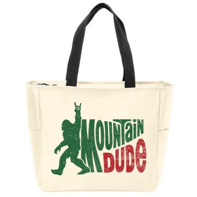 Mountain Dude Funny Bigfoot Sasquatch Hiking Gift Zip Tote Bag