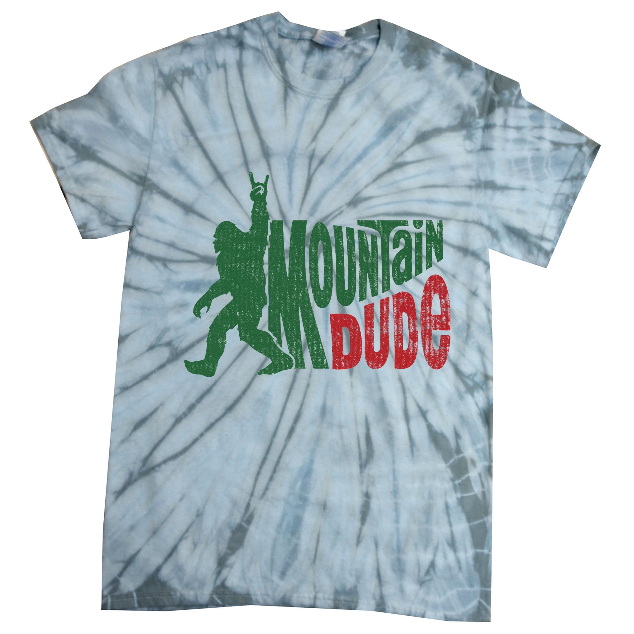 Mountain Dude Funny Bigfoot Sasquatch Hiking Gift Tie-Dye T-Shirt