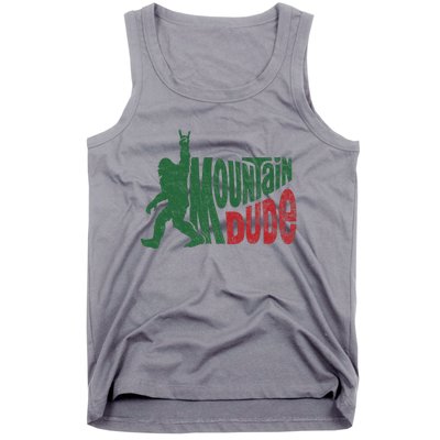 Mountain Dude Funny Bigfoot Sasquatch Hiking Gift Tank Top