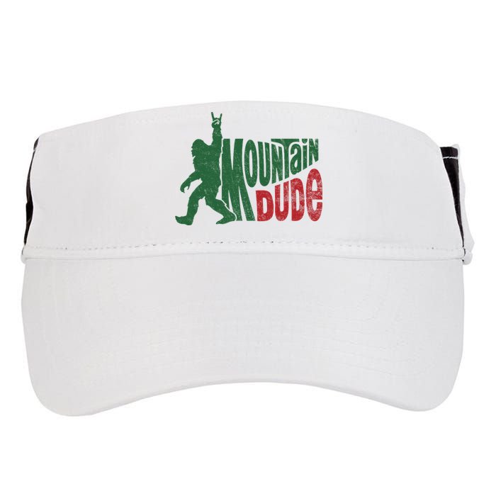Mountain Dude Funny Bigfoot Sasquatch Hiking Gift Adult Drive Performance Visor