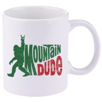 Mountain Dude Funny Bigfoot Sasquatch Hiking Gift 11oz C Handle Ceramic Mug