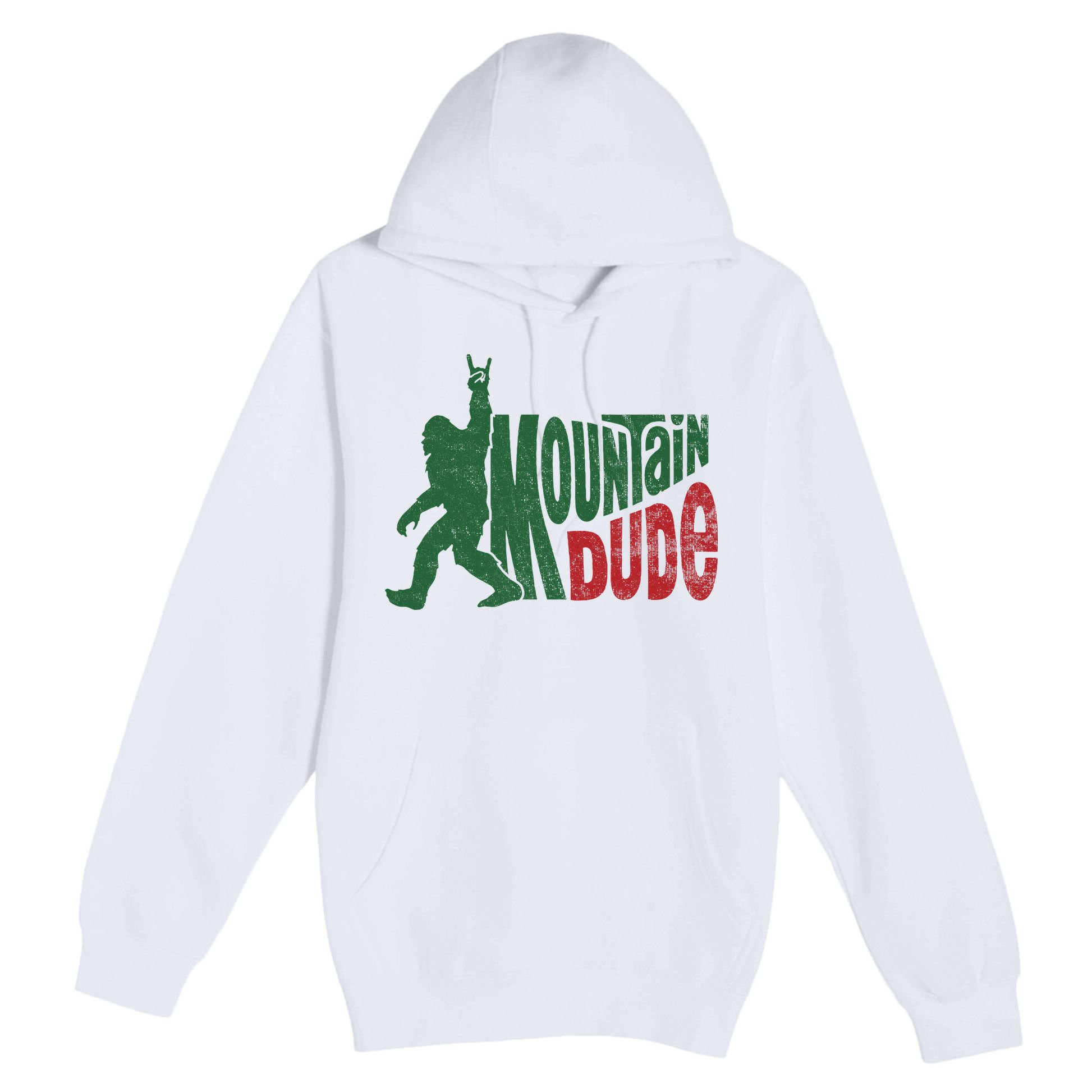 Mountain Dude Funny Bigfoot Sasquatch Hiking Gift Premium Pullover Hoodie