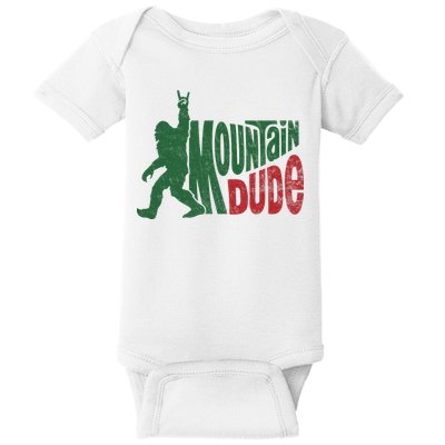 Mountain Dude Funny Bigfoot Sasquatch Hiking Gift Baby Bodysuit