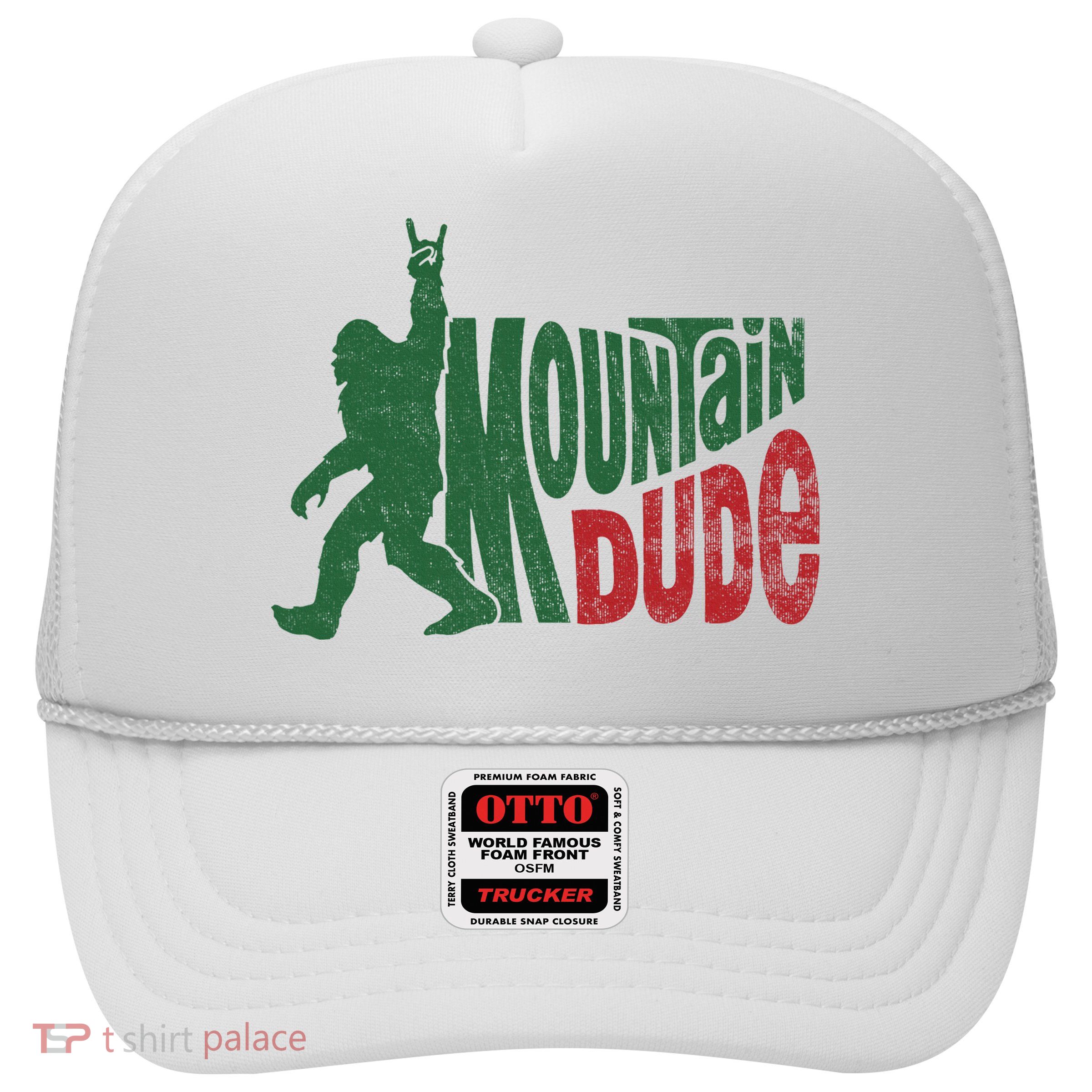 Mountain Dude Funny Bigfoot Sasquatch Hiking Gift Trucker Hat