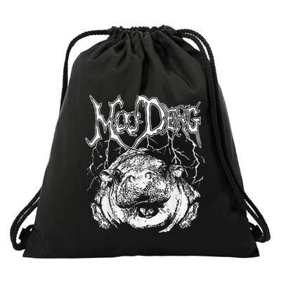 Moo Deng Funny Gift Drawstring Bag