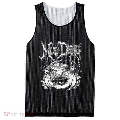 Moo Deng Funny Gift Mesh Reversible Basketball Jersey Tank
