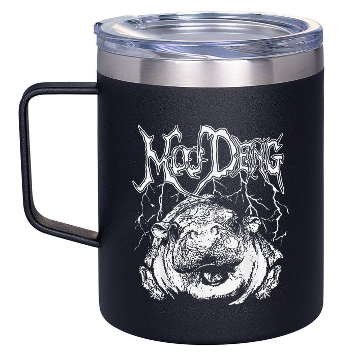 Moo Deng Funny Gift 12oz Stainless Steel Coffee Mug