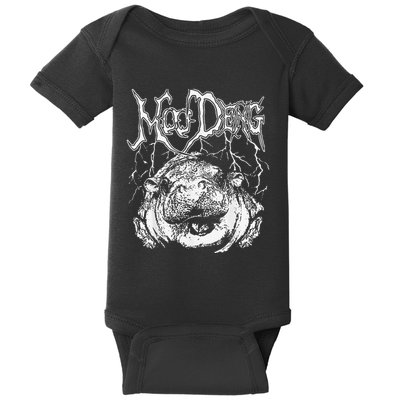 Moo Deng Funny Gift Baby Bodysuit