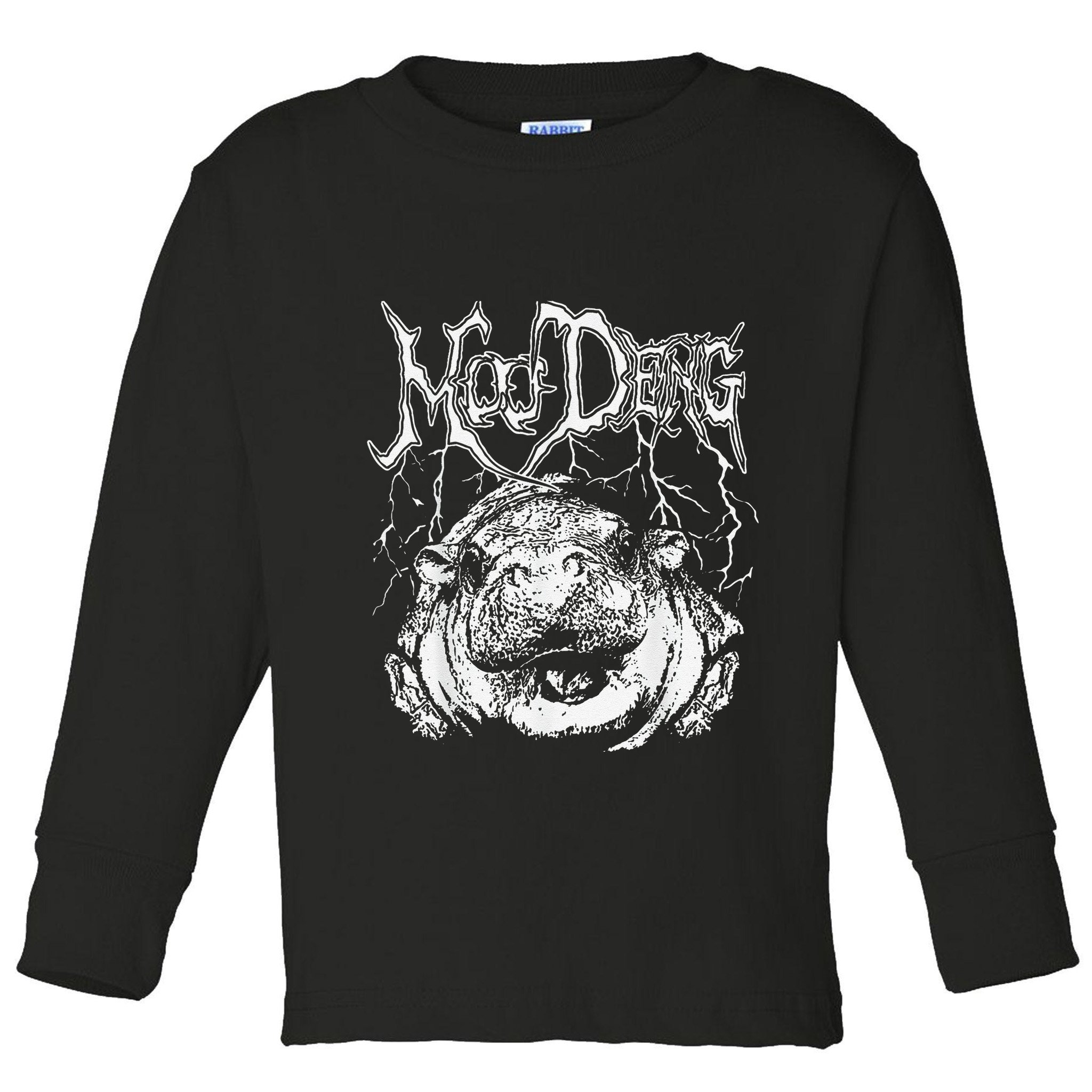 Moo Deng Funny Gift Toddler Long Sleeve Shirt