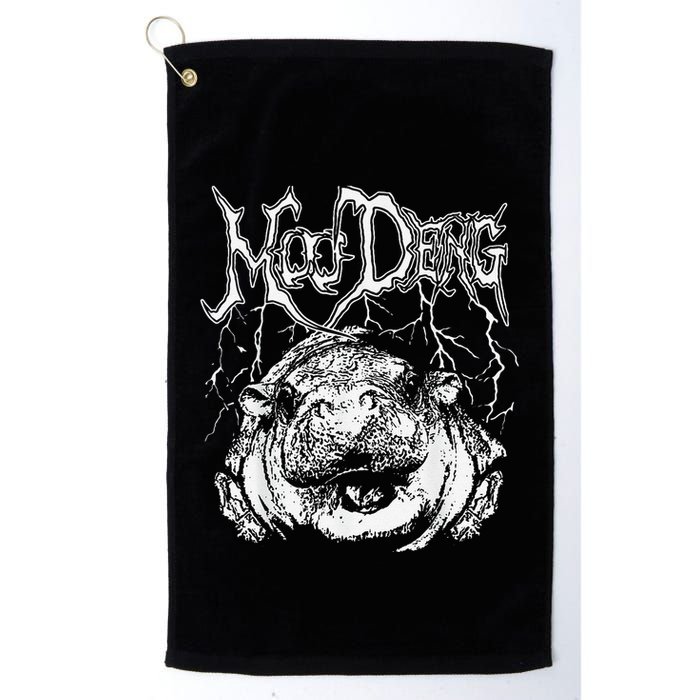 Moo Deng Funny Gift Golf Towel