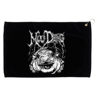 Moo Deng Funny Gift Grommeted Golf Towel