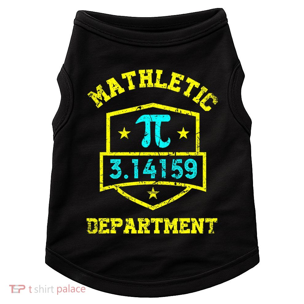 Mathletic Department Funy Math Teacher Student Pi Day Joke Doggie Tank