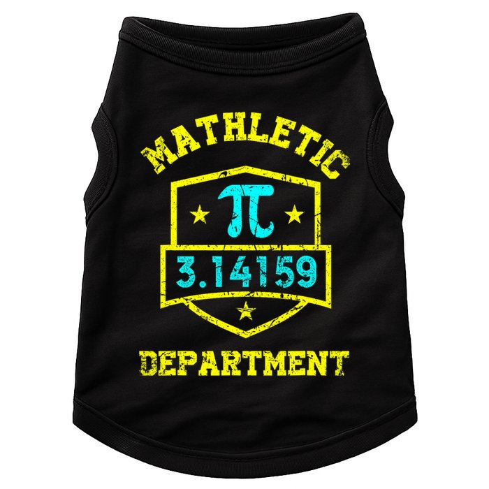 Mathletic Department Funy Math Teacher Student Pi Day Joke Doggie Tank