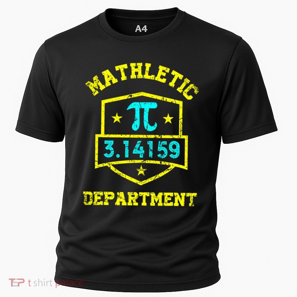 Mathletic Department Funy Math Teacher Student Pi Day Joke Performance Shirt