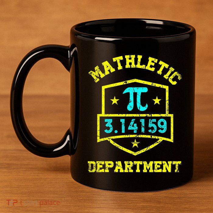 Mathletic Department Funy Math Teacher Student Pi Day Joke 11oz C Handle Ceramic Mug
