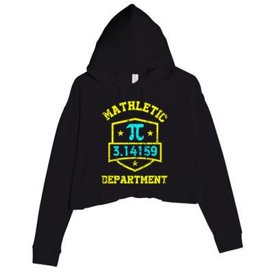 Mathletic Department Funy Math Teacher Student Pi Day Joke Crop Fleece Hoodie