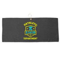 Mathletic Department Funy Math Teacher Student Pi Day Joke Large Microfiber Waffle Golf Towel