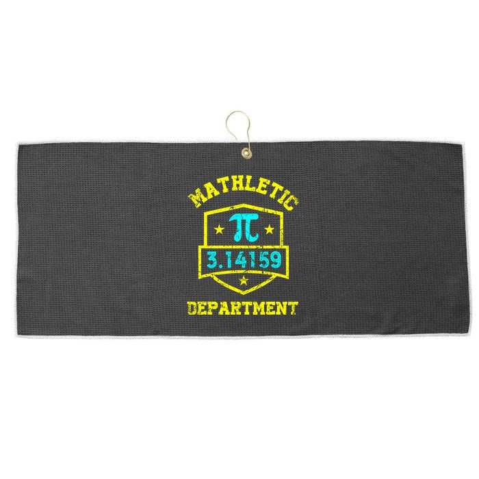 Mathletic Department Funy Math Teacher Student Pi Day Joke Large Microfiber Waffle Golf Towel
