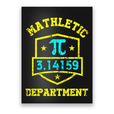 Mathletic Department Funy Math Teacher Student Pi Day Joke Poster