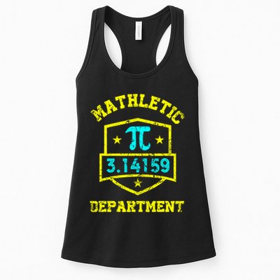 Mathletic Department Funy Math Teacher Student Pi Day Joke Womens Tank Top
