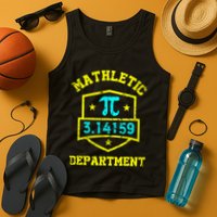Mathletic Department Funy Math Teacher Student Pi Day Joke Tank Top