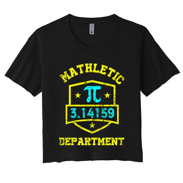Mathletic Department Funy Math Teacher Student Pi Day Joke Crop Top