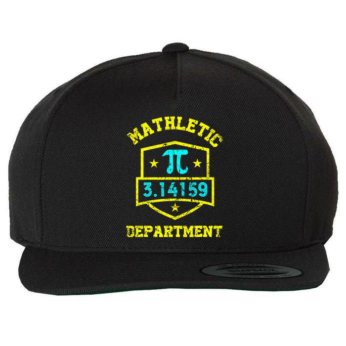 Mathletic Department Funy Math Teacher Student Pi Day Joke Wool Snapback Cap