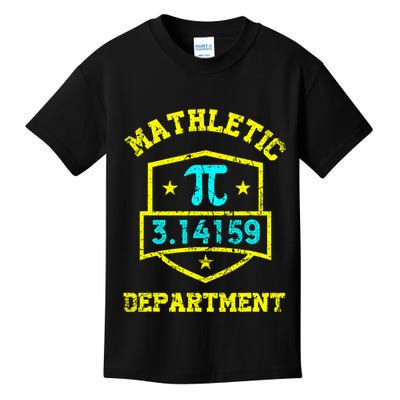 Mathletic Department Funy Math Teacher Student Pi Day Joke Kids T-Shirt