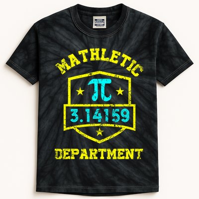 Mathletic Department Funy Math Teacher Student Pi Day Joke Kids Tie-Dye T-Shirt