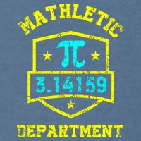 Mathletic Department Funy Math Teacher Student Pi Day Joke Garment-Dyed Sweatshirt