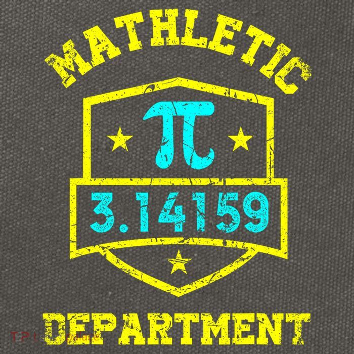 Mathletic Department Funy Math Teacher Student Pi Day Joke Cotton Canvas Backpack