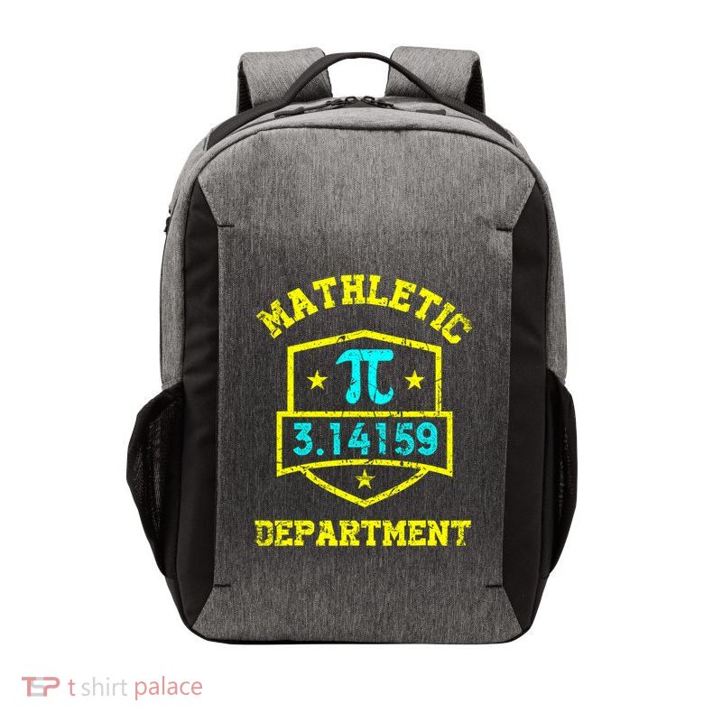 Mathletic Department Funy Math Teacher Student Pi Day Joke Vector Backpack