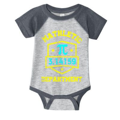 Mathletic Department Funy Math Teacher Student Pi Day Joke Infant Baby Jersey Bodysuit
