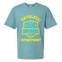 Mathletic Department Funy Math Teacher Student Pi Day Joke Sueded Cloud Jersey T-Shirt