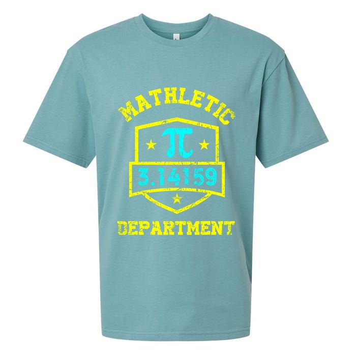 Mathletic Department Funy Math Teacher Student Pi Day Joke Sueded Cloud Jersey T-Shirt