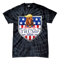 My Dog For Trump 2024 Bloodhound Tie-Dye T-Shirt