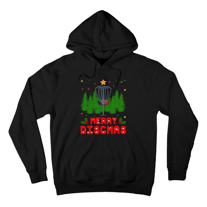 Merry Discmas Funny Christmas Xmas Frisbee Golfer Player Hoodie