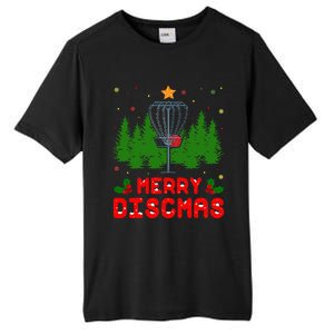 Merry Discmas Funny Christmas Xmas Frisbee Golfer Player Tall Fusion ChromaSoft Performance T-Shirt